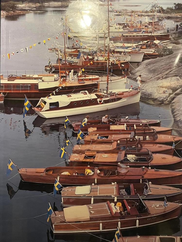 Klassiska träbåtar i skärgården